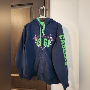 Hooded zip up sweatshirt